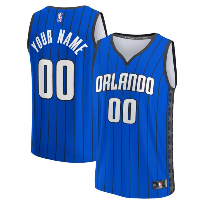 Youth Orlando Magic Fanatics Blue Fast Break Replica Custom Jersey – Statement Edition