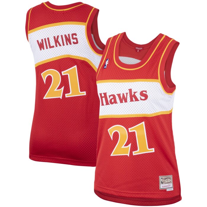 Women’s Atlanta Hawks Dominique Wilkins Mitchell & Ness Red Hardwood Classics Swingman Jersey