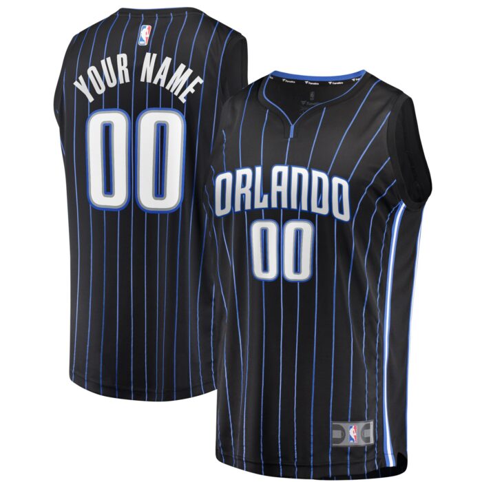 Youth Orlando Magic Fanatics Black Fast Break Replica Custom Jersey – Icon Edition