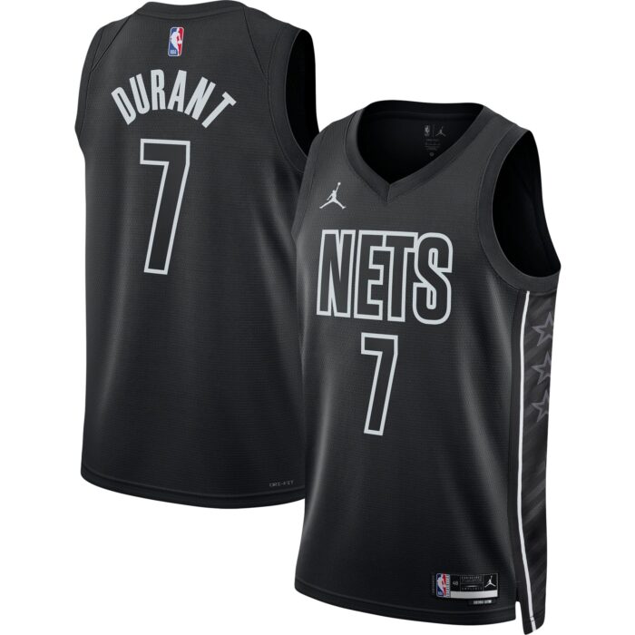 Unisex Brooklyn Nets Kevin Durant Jordan Brand Black Swingman Jersey – Statement Edition
