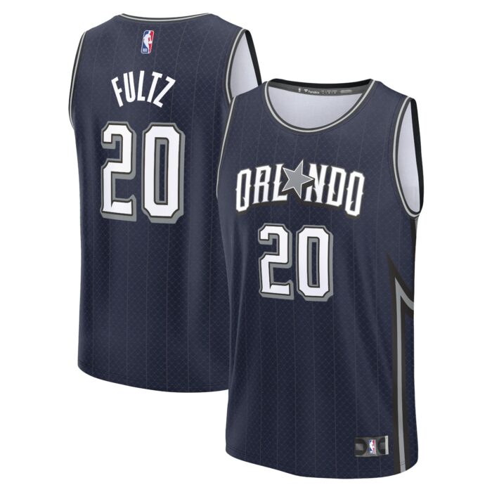 Men’s Orlando Magic Markelle Fultz Fanatics Navy Fast Break Jersey – City Edition