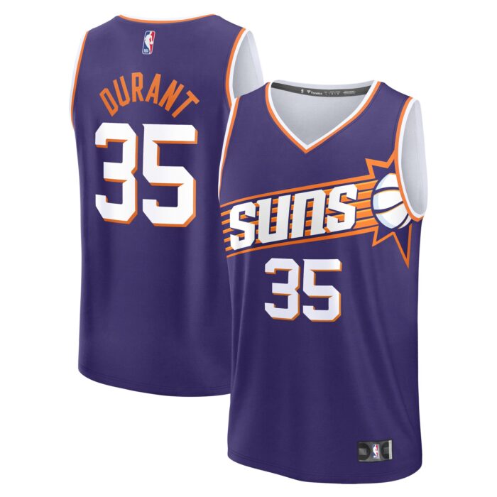 Youth Phoenix Suns Kevin Durant Fanatics Purple Fast Break Replica Player Jersey – Icon Edition