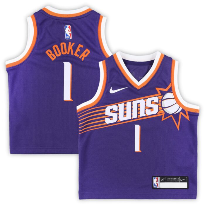 Toddler Phoenix Suns Devin Booker Nike Purple Swingman Player Jersey – Icon Edition