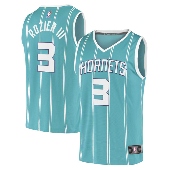 Men’s Charlotte Hornets Terry Rozier III Fanatics Teal Fast Break Replica Player Jersey – Icon Edition