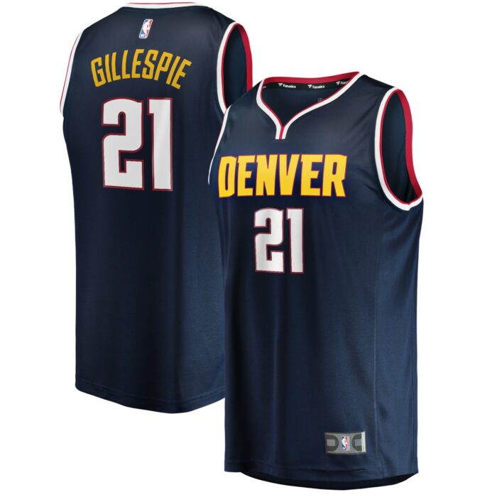 Youth Denver Nuggets Collin Gillespie Fanatics Navy Fast Break Player Jersey – Icon Edition