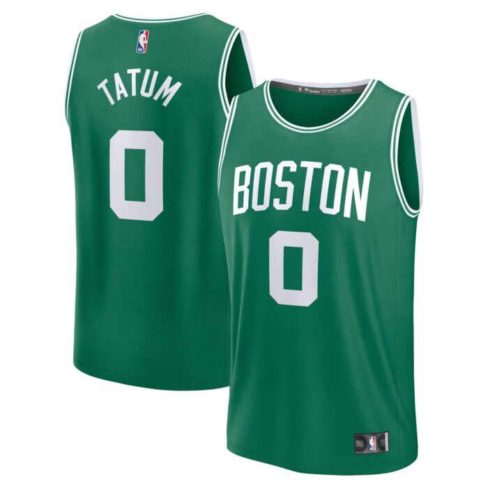 Men’s Boston Celtics Jayson Tatum Fanatics Kelly Green Fast Break Replica Player Jersey – Icon Edition