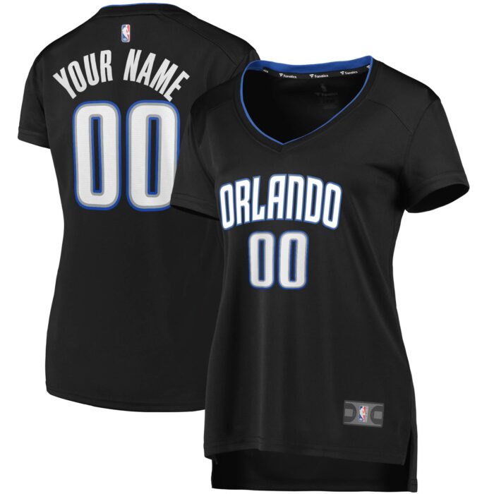 Women’s Orlando Magic Fanatics Black Fast Break Replica Custom Jersey – Icon Edition