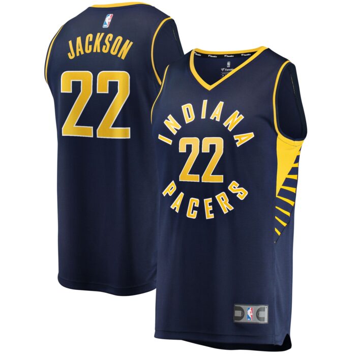 Men’s Indiana Pacers Isaiah Jackson Fanatics Navy Fast Break Replica Player Jersey – Icon Edition