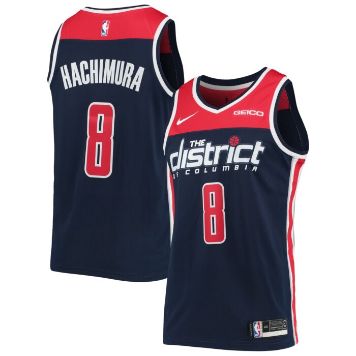 Men’s Washington Wizards Rui Hachimura Nike Navy Swingman Player Jersey – Icon Edition
