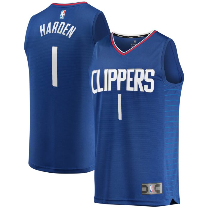 Men’s LA Clippers James Harden Fanatics Royal Fast Break Player Jersey – Icon Edition