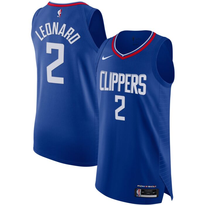 Men’s LA Clippers Kawhi Leonard Nike Royal Authentic Jersey – Icon Edition