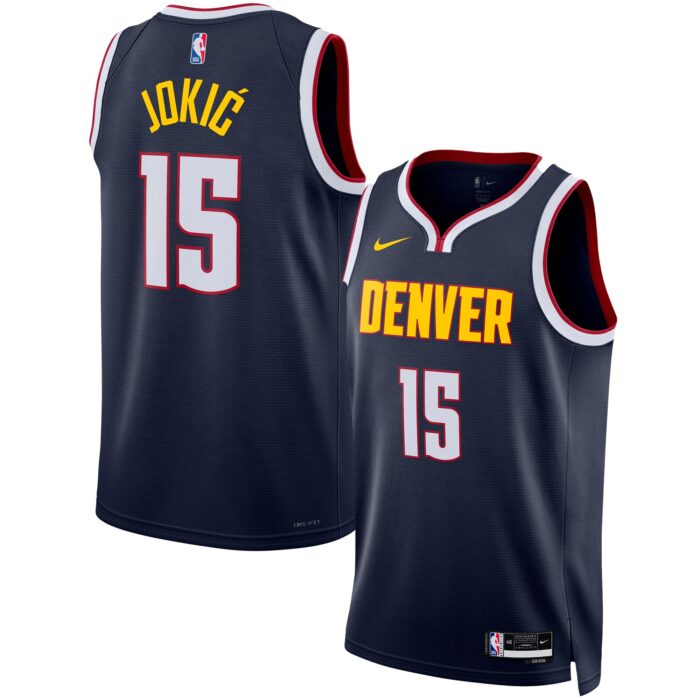 Unisex Denver Nuggets Nikola Jokic Nike Navy Swingman Jersey – Icon Edition