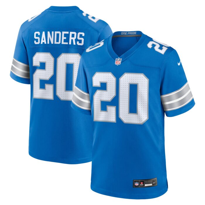 Men’s Detroit Lions Barry Sanders Nike Blue Retired Player Game Jersey