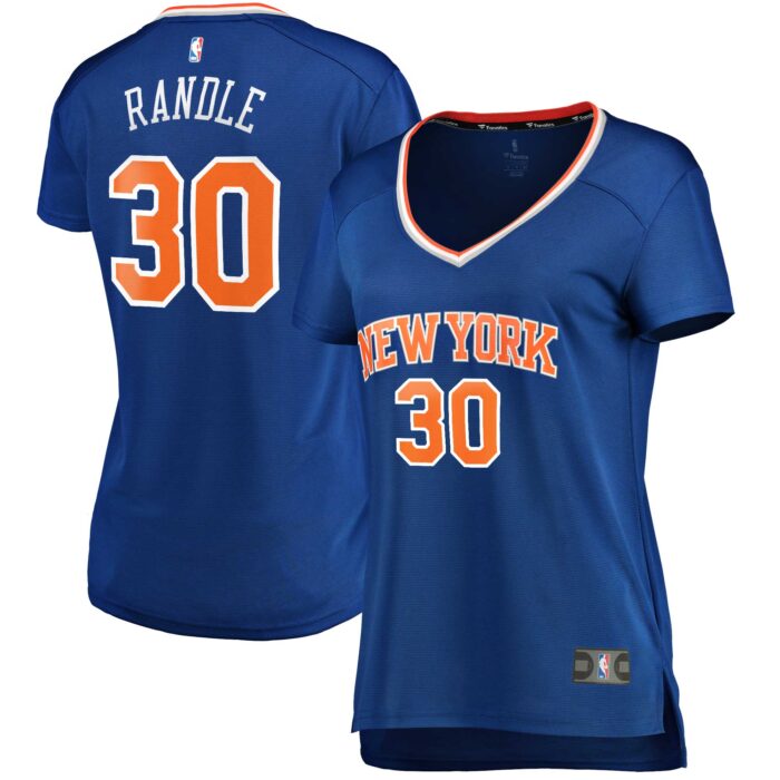 Women’s New York Knicks Julius Randle Fanatics Blue Fast Break Replica Player Jersey – Icon Edition