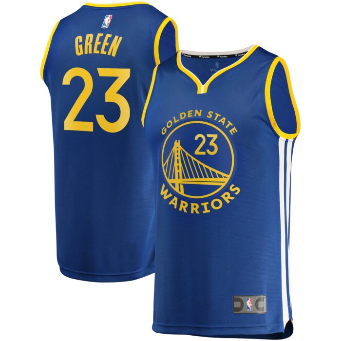 Youth Golden State Warriors Draymond Green Fanatics Royal Fast Break Player Replica Jersey – Icon Edition