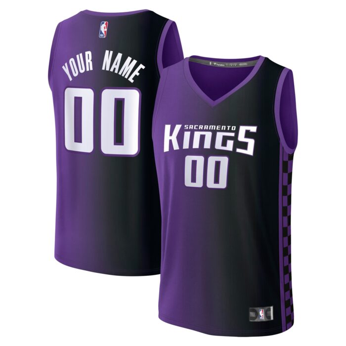 Men’s Sacramento Kings Fanatics Purple Custom Fast Break Jersey – Statement Edition
