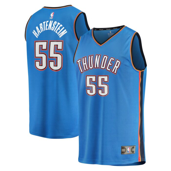 Men’s Oklahoma City Thunder Isaiah Hartenstein Fanatics Blue Fast Break Replica Player Jersey – Icon Edition