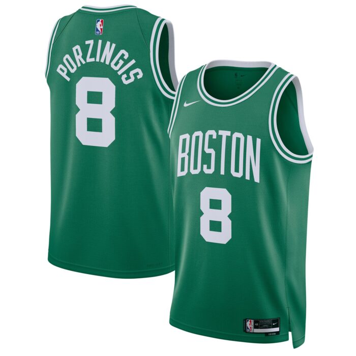 Unisex Boston Celtics Kristaps Porzingis Nike Kelly Green Swingman Jersey – Icon Edition