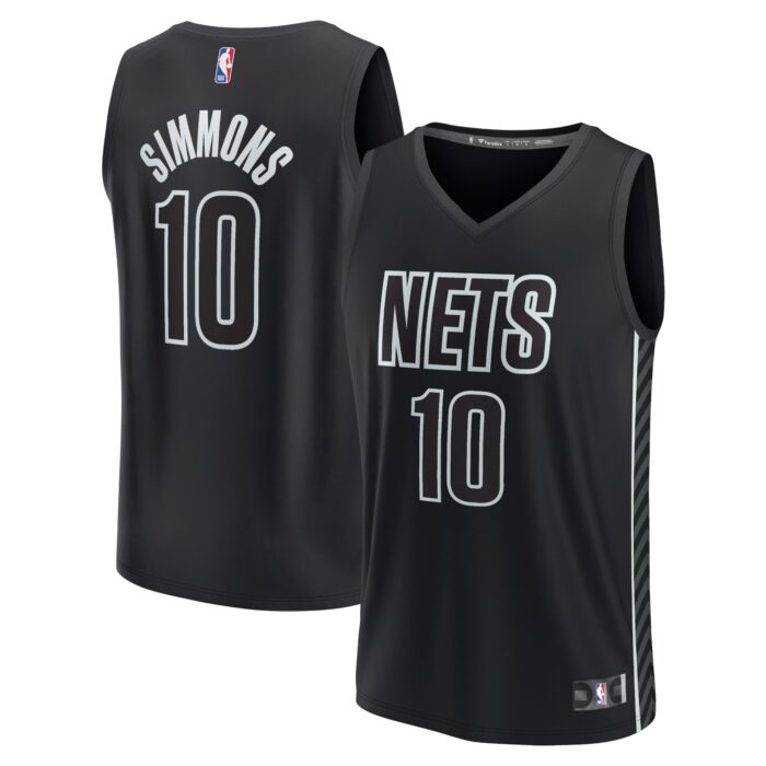 Youth Brooklyn Nets Ben Simmons Fanatics Black Fast Break Player Jersey – Statement Edition