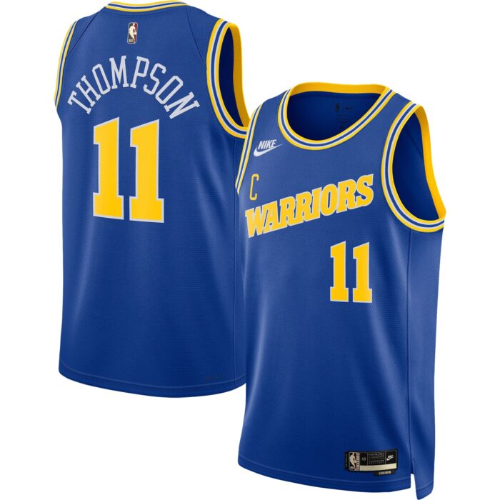 Men’s Golden State Warriors Klay Thompson Nike Blue Swingman Jersey – Classic Edition