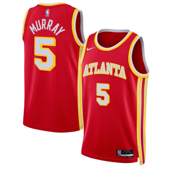 Unisex Atlanta Hawks Dejounte Murray Nike Red Swingman Jersey – Icon Edition