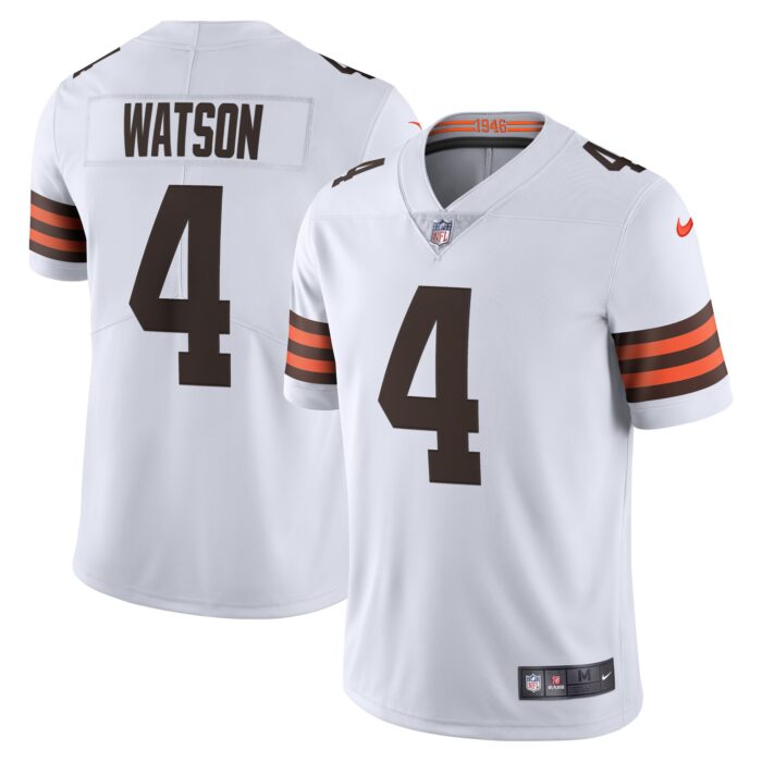 Men’s Cleveland Browns Deshaun Watson Nike White 2020 Vapor Limited Jersey