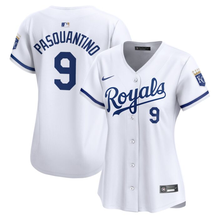 Women’s Kansas City Royals Vinnie Pasquantino Nike White Home Limited Player Jersey