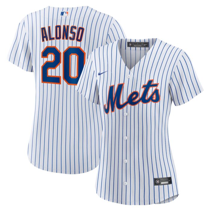Women’s New York Mets Pete Alonso Nike White Home Replica Player Jersey