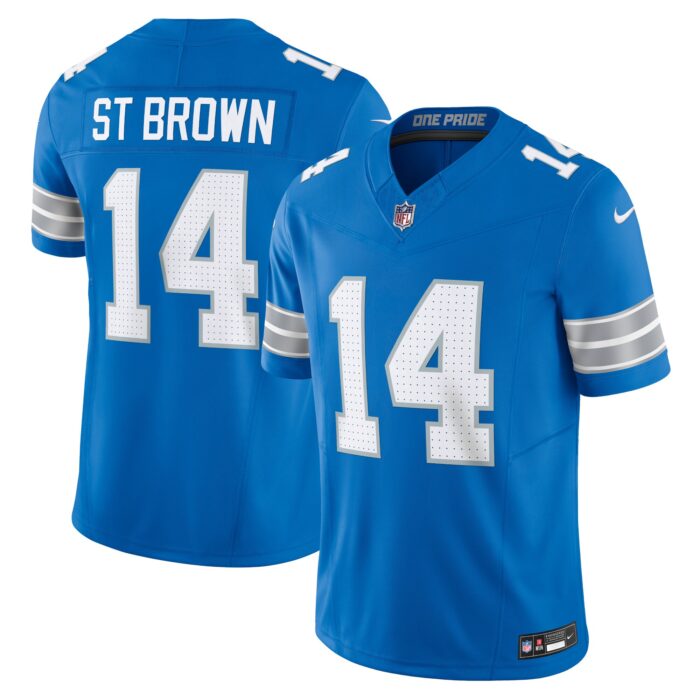 Men’s Detroit Lions Amon-Ra St. Brown Nike Blue Vapor F.U.S.E. Limited Jersey