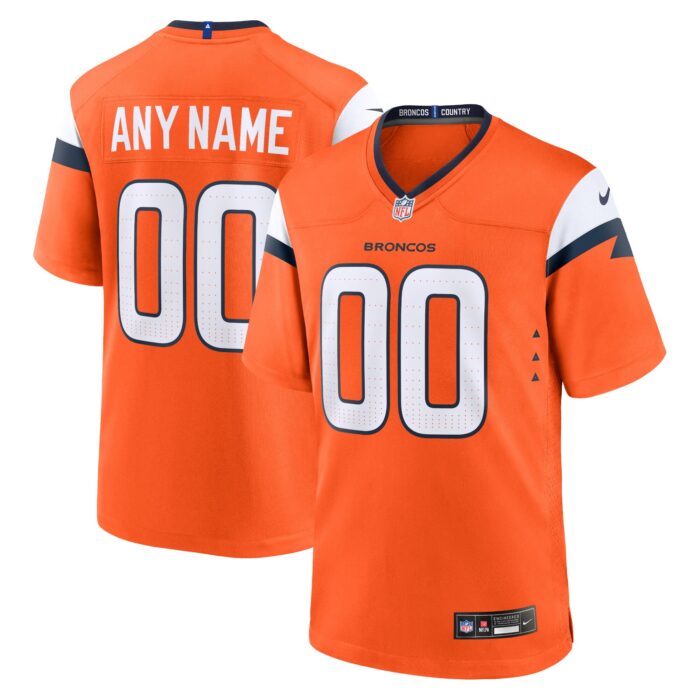 Men’s Denver Broncos Nike Orange Mile High Collection Custom Game Jersey