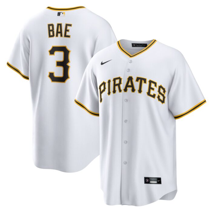 Men’s Pittsburgh Pirates Ji-Hwan Bae Nike White Replica Player Jersey