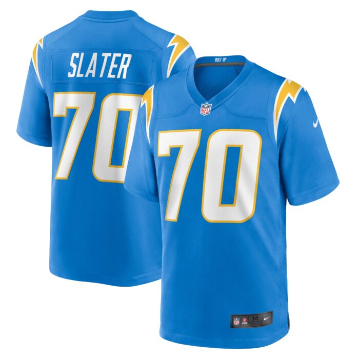 Men’s Los Angeles Chargers Rashawn Slater Nike Powder Blue 2021 NFL Draft First Round Pick Game Jersey