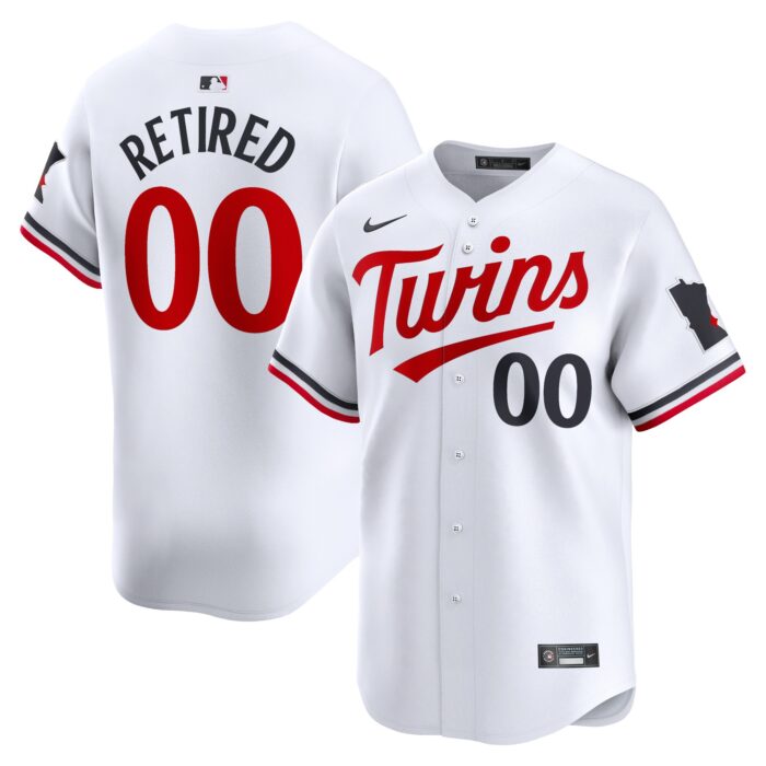 Men’s Minnesota Twins Nike White Home Limited Pick-A-Player Retired Roster Jersey