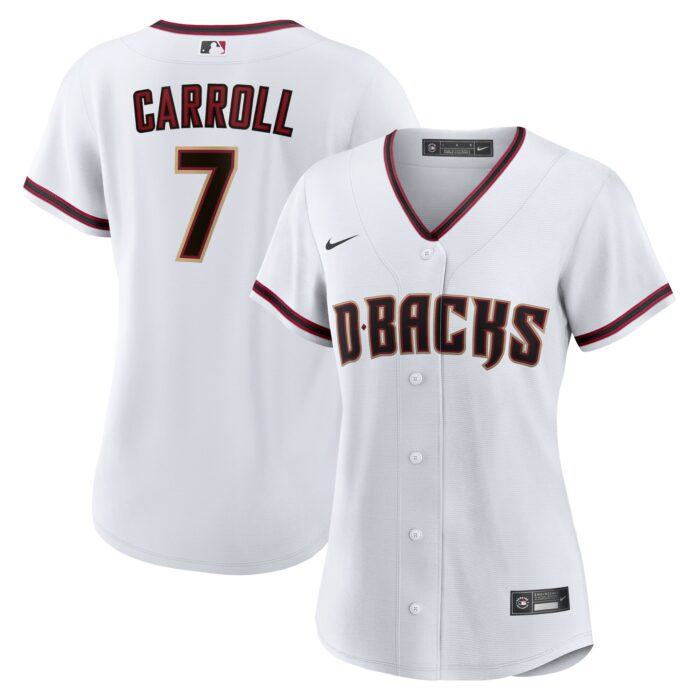 Women’s Arizona Diamondbacks Corbin Carroll Nike White Home Replica Player Jersey