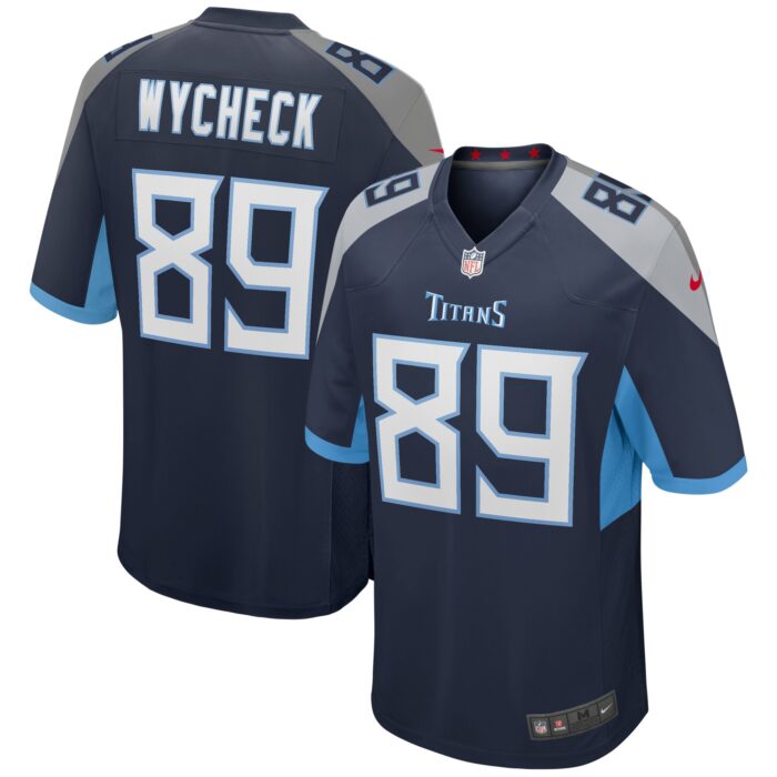 Men’s Tennessee Titans Frank Wycheck Nike Navy Game Retired Player Jersey