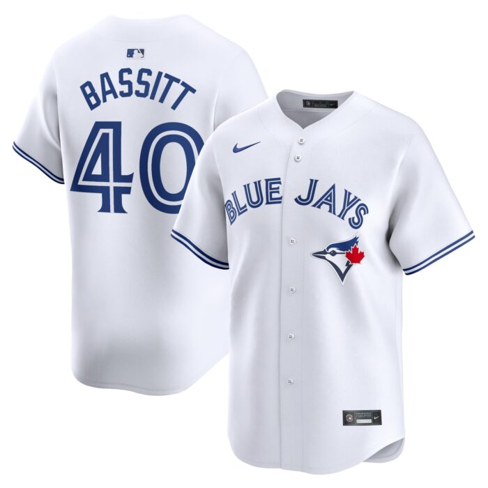 Men’s Toronto Blue Jays Chris Bassitt Nike White Home Limited Player Jersey