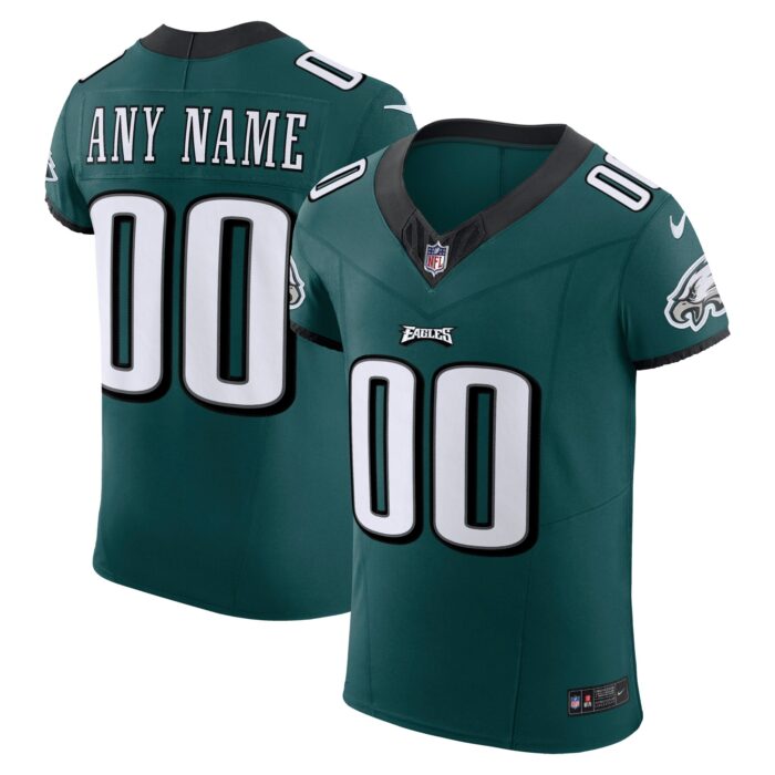 Men’s Philadelphia Eagles Nike Midnight Green Vapor F.U.S.E. Elite Custom Jersey