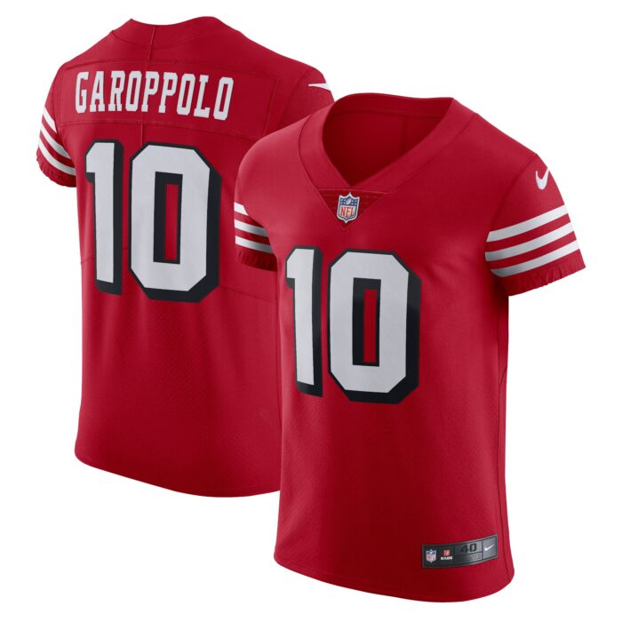 Men’s San Francisco 49ers Jimmy Garoppolo Nike Scarlet Alternate Vapor Elite Jersey