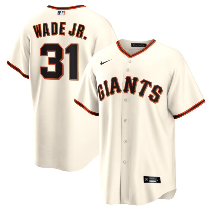 Men’s San Francisco Giants LaMonte Wade Jr. Nike Cream Home Replica Player Jersey