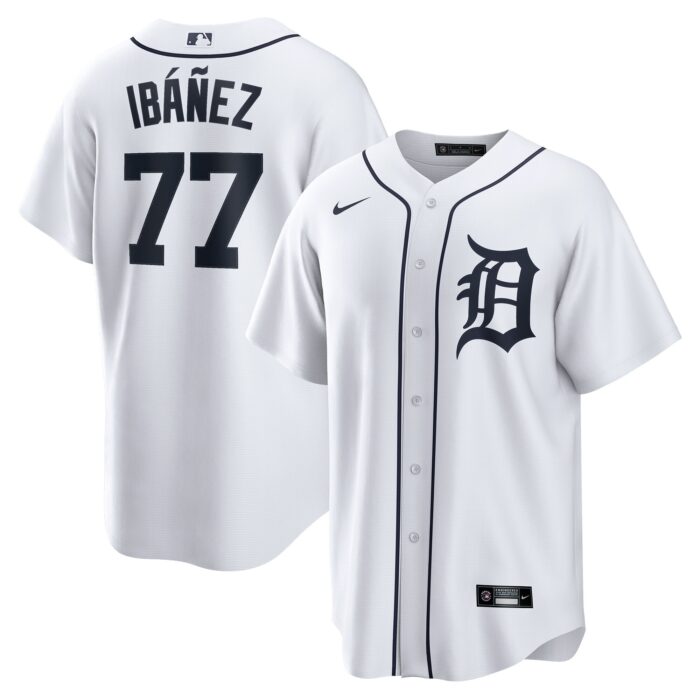 Men’s Detroit Tigers Andy Ibáñez Nike White Home Replica Player Jersey