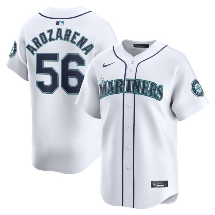 Men’s Seattle Mariners Randy Arozarena Nike White Home Limited Player Jersey