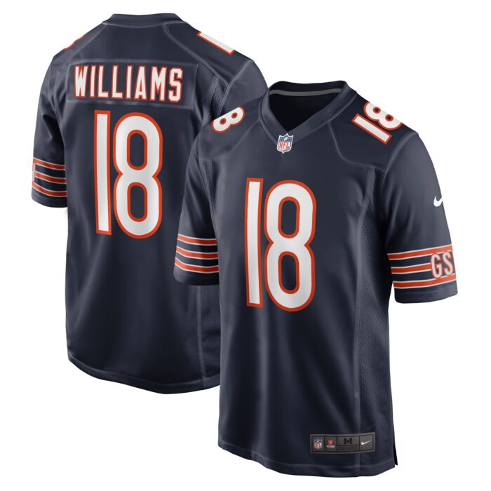 Men’s Chicago Bears Caleb Williams Nike Navy 2024 NFL Draft First Round Pick Player Game Jersey
