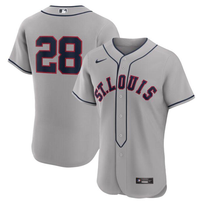 Men’s St. Louis Cardinals Nolan Arenado Nike Gray 2024 Rickwood Classic Authentic Player Jersey