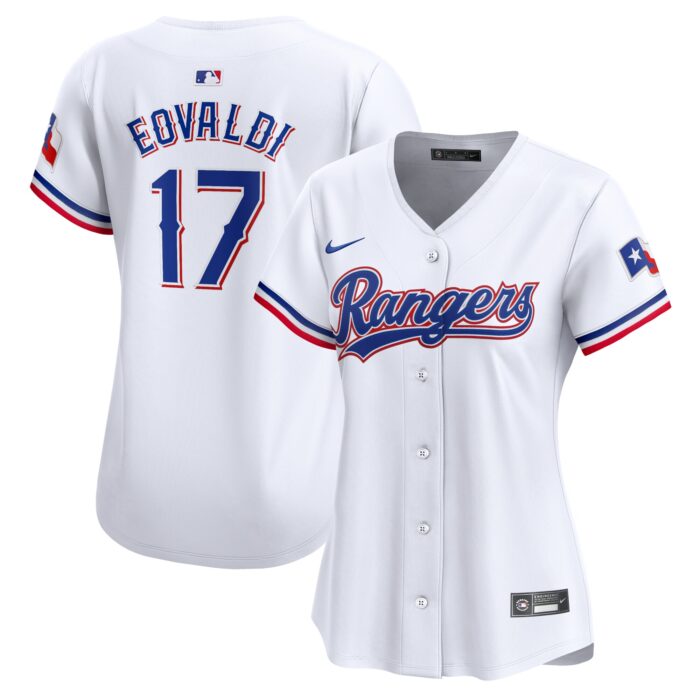 Women’s Texas Rangers Nathan Eovaldi Nike White Home Limited Player Jersey