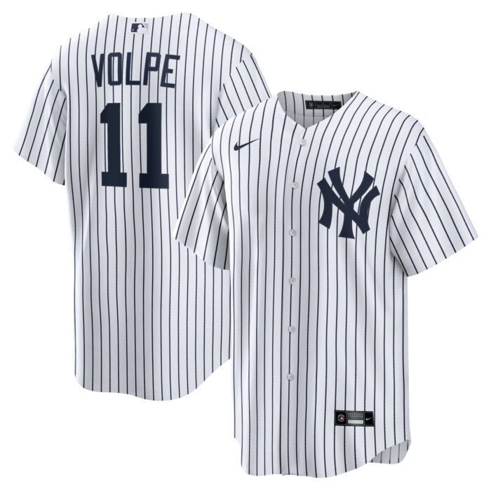 Men’s New York Yankees Anthony Volpe Nike White Home Replica Player Jersey