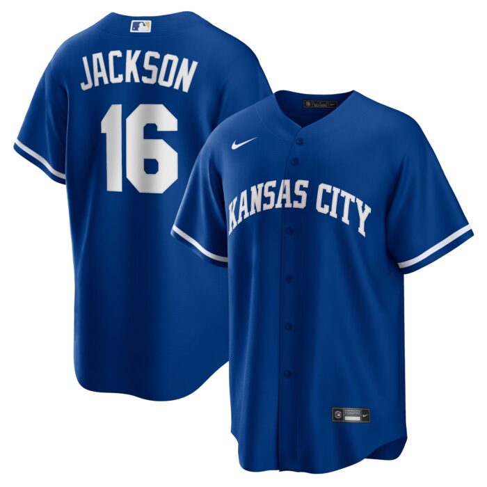 Men’s Kansas City Royals Bo Jackson Nike Royal Alternate Cooperstown Collection Replica Player Jersey