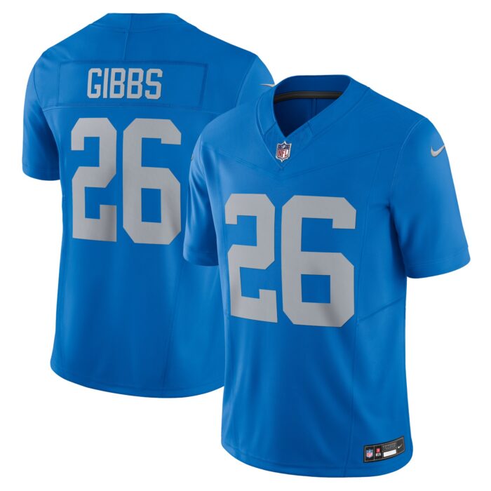 Men’s Detroit Lions Jahmyr Gibbs Nike Blue Vapor F.U.S.E. Alternate Limited Jersey