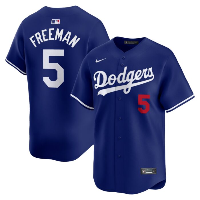 Men’s Los Angeles Dodgers Freddie Freeman Nike Royal Alternate Limited Player Jersey