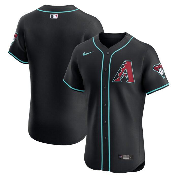 Men’s Arizona Diamondbacks Nike Black Vapor Premier Elite Patch Jersey
