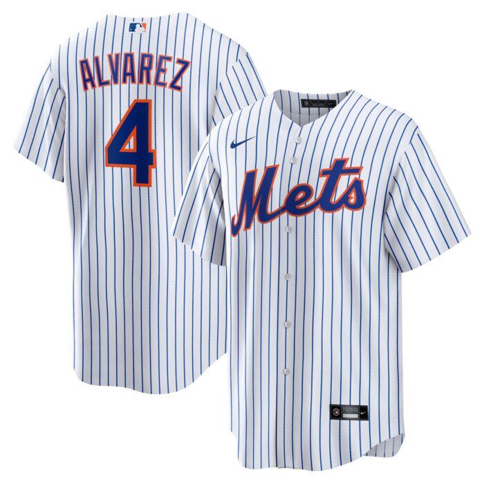 Men’s New York Mets Francisco Alvarez Nike White Replica Player Jersey